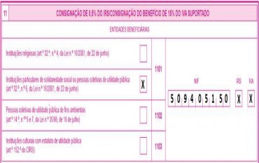 Consignação IRS 2017 a favor da Construção do Lar S.Francisco de Assis em Gondomar S. Cosme