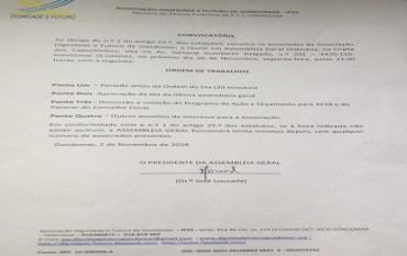 Convocatória Assembleia Geral